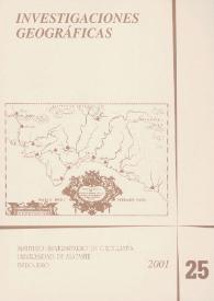 Investigaciones Geográficas. Núm. 25,  2001 | Biblioteca Virtual Miguel de Cervantes