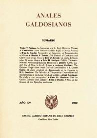 Anales galdosianos. Año XV, 1980 | Biblioteca Virtual Miguel de Cervantes