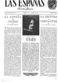 Las Españas : revista literaria. Año VIII, núm. 23, 24 y 25, abril 1953 | Biblioteca Virtual Miguel de Cervantes