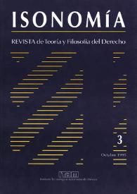 Isonomía : Revista de Teoría y Filosofía del Derecho. Núm. 3, octubre 1995 | Biblioteca Virtual Miguel de Cervantes