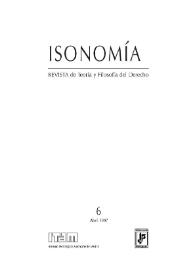 Isonomía : Revista de Teoría y Filosofía del Derecho. Núm. 6, abril 1997 | Biblioteca Virtual Miguel de Cervantes