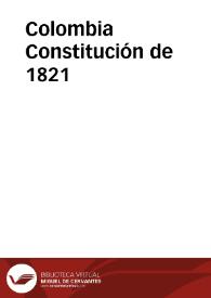 Constitución de 1821 | Biblioteca Virtual Miguel de Cervantes