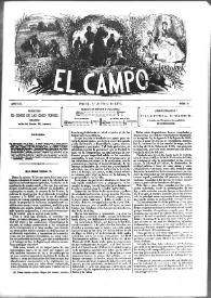 El Campo. Núm. 11, 1 de mayo de 1878 | Biblioteca Virtual Miguel de Cervantes