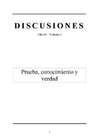 Discusiones. Núm. 3, 2003 | Biblioteca Virtual Miguel de Cervantes
