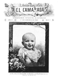 El Camarada: semanario infantil ilustrado. Año I, núm. 1, 1º de noviembre de 1887 | Biblioteca Virtual Miguel de Cervantes