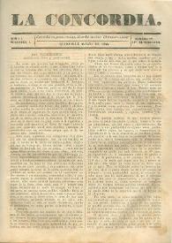 La Concordia. Tomo I, semestre I, núm. 12, 18 de marzo de 1844 | Biblioteca Virtual Miguel de Cervantes
