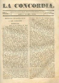 La Concordia. Tomo I, semestre I, núm. 14, 1 de abril de 1844 | Biblioteca Virtual Miguel de Cervantes