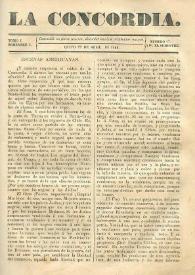 La Concordia. Tomo I, semestre I, núm. 17, 22 de abril de 1844 | Biblioteca Virtual Miguel de Cervantes