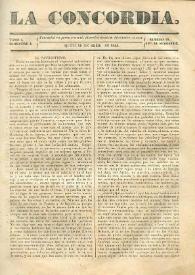 La Concordia. Tomo I, semestre I, núm. 18, 29 de abril de 1844 | Biblioteca Virtual Miguel de Cervantes