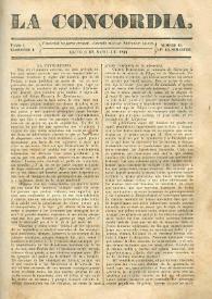 La Concordia. Tomo I, semestre I, núm. 19, 6 de mayo de 1844 | Biblioteca Virtual Miguel de Cervantes