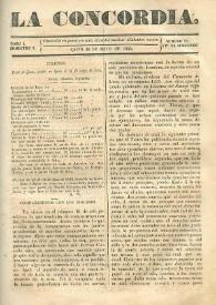 La Concordia. Tomo I, semestre I, núm. 20, 13 de mayo de 1844 | Biblioteca Virtual Miguel de Cervantes