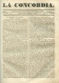 La Concordia. Tomo I, semestre II, núm. 12, 16 de septiembre de 1844 | Biblioteca Virtual Miguel de Cervantes