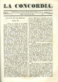 La Concordia. Tomo II, semestre III, núm. 13, 26 de mayo de 1845 | Biblioteca Virtual Miguel de Cervantes