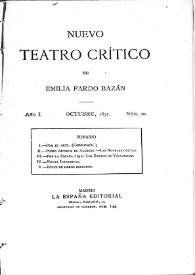 Nuevo Teatro Crítico. Año I, núm. 10, octubre de 1891 | Biblioteca Virtual Miguel de Cervantes