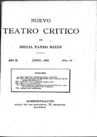 Nuevo Teatro Crítico. Año II, núm. 18, junio de 1892 | Biblioteca Virtual Miguel de Cervantes