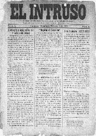 El intruso. Bi-Semanario Joco-serio netamente independiente. Tomo I, núm. 5, domingo 6 de febrero de 1921 | Biblioteca Virtual Miguel de Cervantes