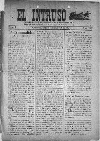 El intruso. Bi-Semanario Joco-serio netamente independiente. Tomo I, núm. 37, domingo 29 de mayo de 1921 | Biblioteca Virtual Miguel de Cervantes