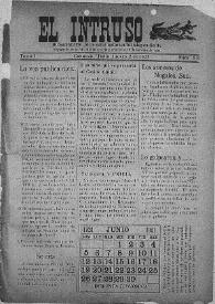 El intruso. Bi-Semanario Joco-serio netamente independiente. Tomo I, núm. 38, jueves 2 de junio de 1921 | Biblioteca Virtual Miguel de Cervantes