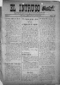 El intruso. Bi-Semanario Joco-serio netamente independiente. Tomo I, núm. 40, jueves 9 de junio de 1921 | Biblioteca Virtual Miguel de Cervantes