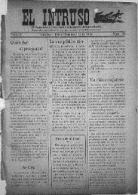 El intruso. Bi-Semanario Joco-serio netamente independiente. Tomo I, núm. 41, domingo 12 de junio de 1921 | Biblioteca Virtual Miguel de Cervantes