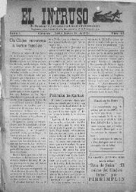 El intruso. Bi-Semanario Joco-serio netamente independiente. Tomo I, núm. 42, jueves 16 de junio de 1921 | Biblioteca Virtual Miguel de Cervantes