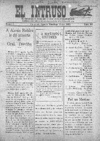 El intruso. Bi-Semanario Joco-serio netamente independiente. Tomo I, núm. 59, domingo 14 de agosto de 1921 | Biblioteca Virtual Miguel de Cervantes