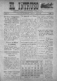 El intruso. Tri-Semanario Joco-serio netamente independiente. Tomo I, núm. 67, jueves 1 de septiembre de 1921 | Biblioteca Virtual Miguel de Cervantes