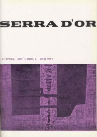 Serra d'Or. Any II, núm. 5, maig 1960
