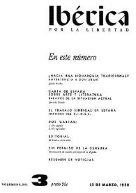 Ibérica por la libertad. Volumen 6, Nº 3, 15 de marzo de 1958 | Biblioteca Virtual Miguel de Cervantes