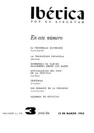 Ibérica por la libertad. Volumen 11, Nº 3, 15 de marzo de 1963 | Biblioteca Virtual Miguel de Cervantes