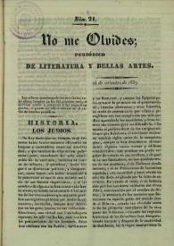 No me olvides. Núm. 21, 24 de setiembre de 1837 [sic] | Biblioteca Virtual Miguel de Cervantes