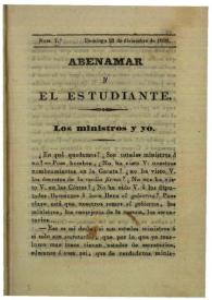 Abenamar y el estudiante. Núm. 7.º, domingo 23 de diciembre de 1838 | Biblioteca Virtual Miguel de Cervantes