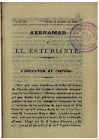 Abenamar y el estudiante. Núm. 10, jueves 3 de enero de 1839 | Biblioteca Virtual Miguel de Cervantes