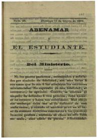 Abenamar y el estudiante. Núm. 23, domingo 17 de febrero de 1839 | Biblioteca Virtual Miguel de Cervantes