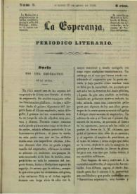 La esperanza : periódico literario. Núm. 3, domingo 21 de abril de 1839 | Biblioteca Virtual Miguel de Cervantes