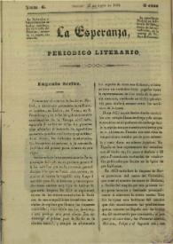 La esperanza : periódico literario. Núm. 6, domingo 12 de mayo de 1839 | Biblioteca Virtual Miguel de Cervantes