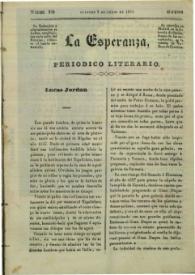 La esperanza : periódico literario. Núm. 10, domingo 9 de junio de 1839 | Biblioteca Virtual Miguel de Cervantes