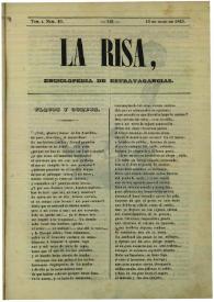 La risa : enciclopedia de extravagancias. Tom. I, Núm. 16, 16 de julio de 1843 | Biblioteca Virtual Miguel de Cervantes