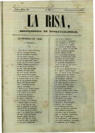 La risa : enciclopedia de extravagancias. Tom. I, Núm. 19, 24 de agosto de 1843 | Biblioteca Virtual Miguel de Cervantes