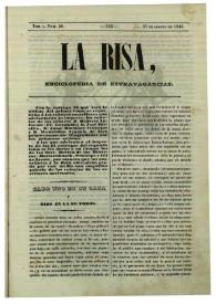 La risa : enciclopedia de extravagancias. Tom. I, Núm. 20, 27 de agosto de 1843 | Biblioteca Virtual Miguel de Cervantes