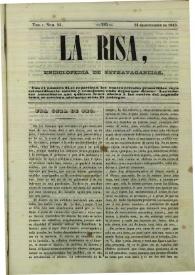 La risa : enciclopedia de extravagancias. Tom. I, Núm. 24, 24 de setiembre de 1843 [sic] | Biblioteca Virtual Miguel de Cervantes