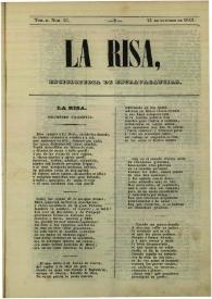 La risa : enciclopedia de extravagancias. Tom. II, Núm. 27, 15 de octubre de 1843 | Biblioteca Virtual Miguel de Cervantes