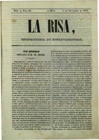 La risa : enciclopedia de extravagancias. Tom. II, Núm. 30, 5 de noviembre de 1843 | Biblioteca Virtual Miguel de Cervantes
