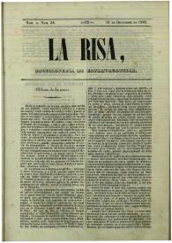 La risa : enciclopedia de extravagancias. Tom. II, Núm. 38, 31 de diciembre de 1843 | Biblioteca Virtual Miguel de Cervantes