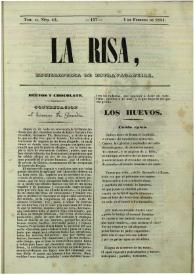 La risa : enciclopedia de extravagancias. Tom. II, Núm. 43, 4 de febrero de 1844 | Biblioteca Virtual Miguel de Cervantes