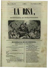 La risa : enciclopedia de extravagancias. Tom. II, Núm. 45, 18 de febrero de 1844 | Biblioteca Virtual Miguel de Cervantes