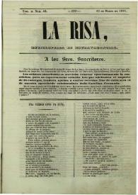 La risa : enciclopedia de extravagancias. Tom. II, Núm. 48, 10 de marzo de 1844 | Biblioteca Virtual Miguel de Cervantes