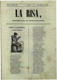 La risa : enciclopedia de extravagancias. Tom. III, Núm. 58, 19 de mayo de 1844 | Biblioteca Virtual Miguel de Cervantes