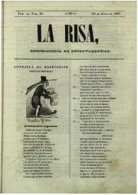 La risa : enciclopedia de extravagancias. Tom. III, Núm. 63, 23 de junio de 1844 | Biblioteca Virtual Miguel de Cervantes