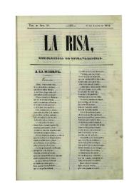 La risa : enciclopedia de extravagancias. Tom. III, Núm. 70, 11 de agosto de 1844 | Biblioteca Virtual Miguel de Cervantes